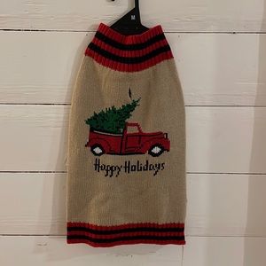 NWT Pet Posse Doggy Christmas Sweater with Farm Truck and Christmas Tree, Size M